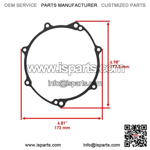 Clutch Cover Gasket For Yamaha WR250R 08-2020 / WR250X 2008-2011 3D7-15462-00-00 - Image 3