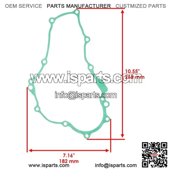 Stator & Clutch Cover Gasket For Yamaha 3D7-15451-00-00 3D7-15462-00-00 - Image 2