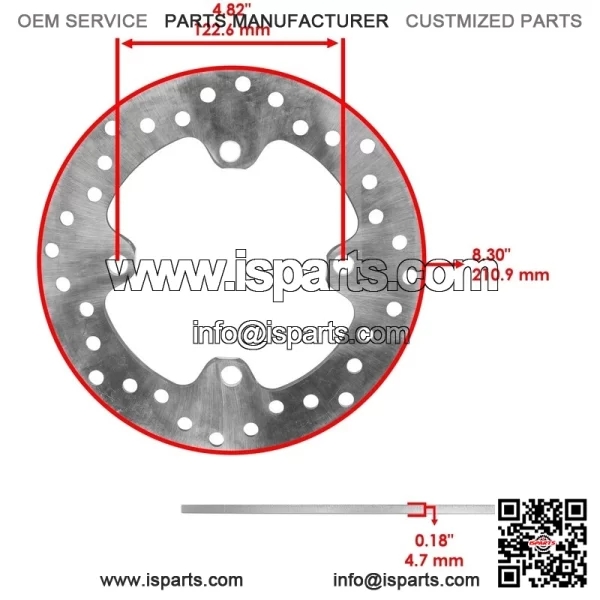 Front And Rear Brake Disc Rotor For Honda Talon 1000R 1000X 4 SXS1000S 2019-2024 - Image 2
