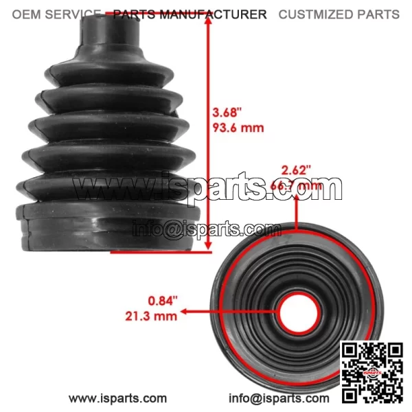Front Inner CV Axle Boot For Honda Pioneer 520 SXS520M 2021-2022 - Image 2