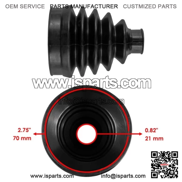 Front Axle Inner & Outer CV Boot For Polaris Ranger EV Full Size Premium 2023-24 - Image 2
