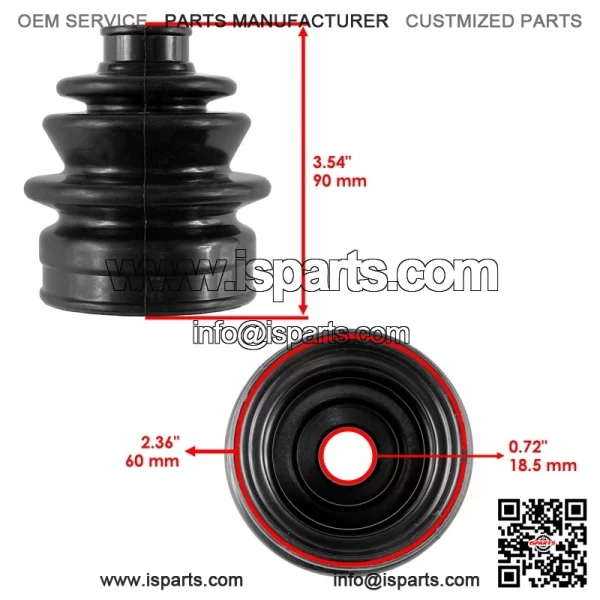 Front Axle Inner Outer Boot Kit For Yamaha Kodiak 700 YFM700 / YFM700 EPS 22-25 - Image 2