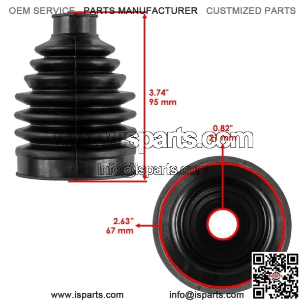 Front Axle Inner Outer Boot Kit For Yamaha Kodiak 700 YFM700 / YFM700 EPS 22-25 - Image 3
