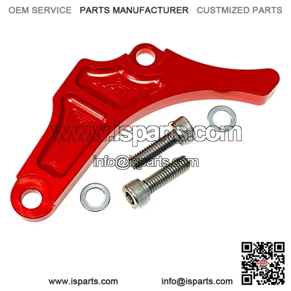 Yamaha YFZ450 Red Motor Engine Case Saver Chain Guard Billet CNC 2004-2013 - Image 2