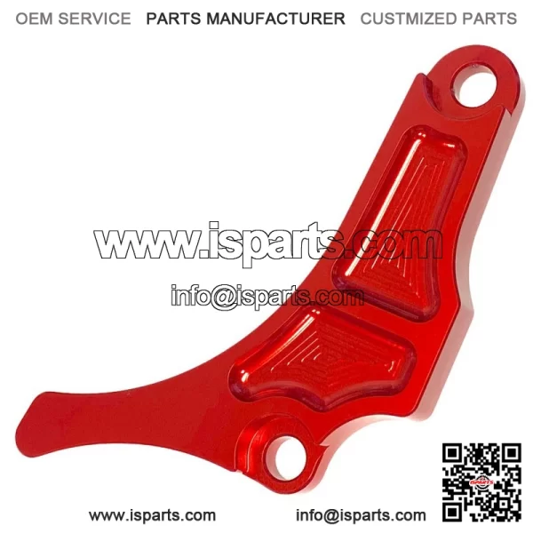 Yamaha YFZ450 Red Motor Engine Case Saver Chain Guard Billet CNC 2004-2013 - Image 3