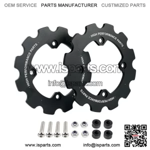 Dual Sprocket Guard Chain Protector For Yamaha Raptor 700 YFM700 2006-2024 Black