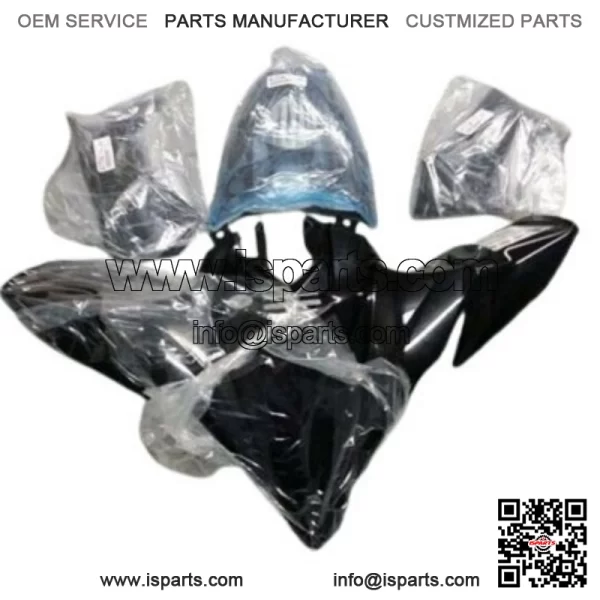 7 Piece YFZ450R Black OEM Yamaha Complete Set Plastics Brand New 09-2025