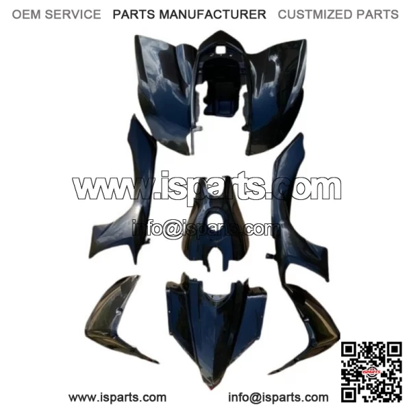 POLISPORT Plastic Kit Yamaha yfz450 2004-2014 BLACK 90074 - Image 2
