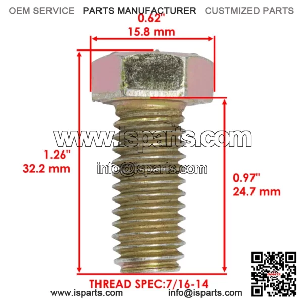 1910917 1765196 Deck Blade 17.87" & Bolt For Cub Cadet For MTD For Troy-Bilt - Image 3