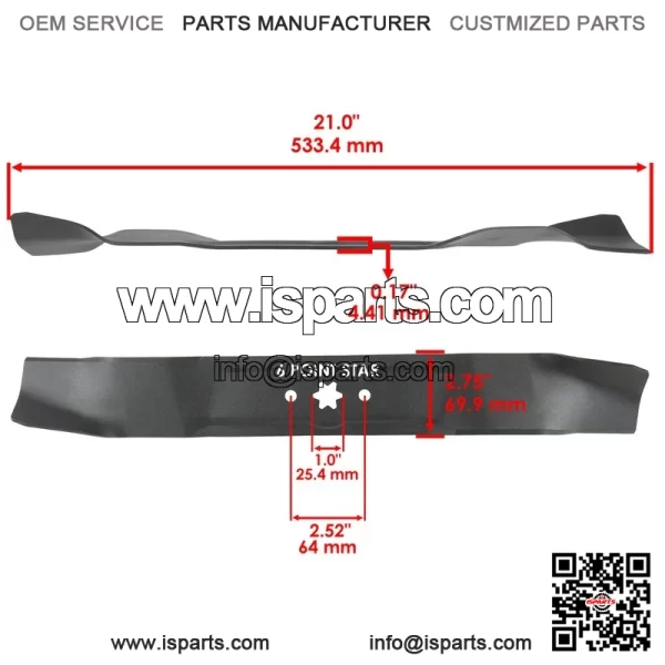42" Deck Blade For MTD T107 T110 T110K T130 T210 Z510 CLT42G M 175-42 M 135-38 - Image 2