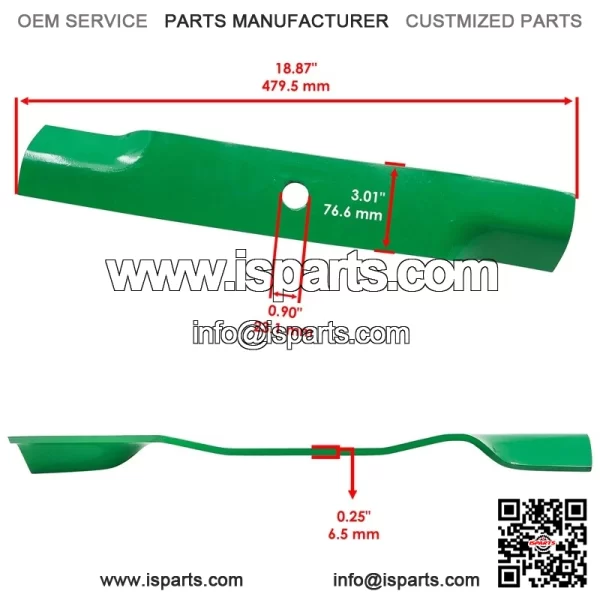 TCU30317 M144652 54" Deck Blade For John Deere Z910 Z915 Z920 Z925 Z930 - Image 2