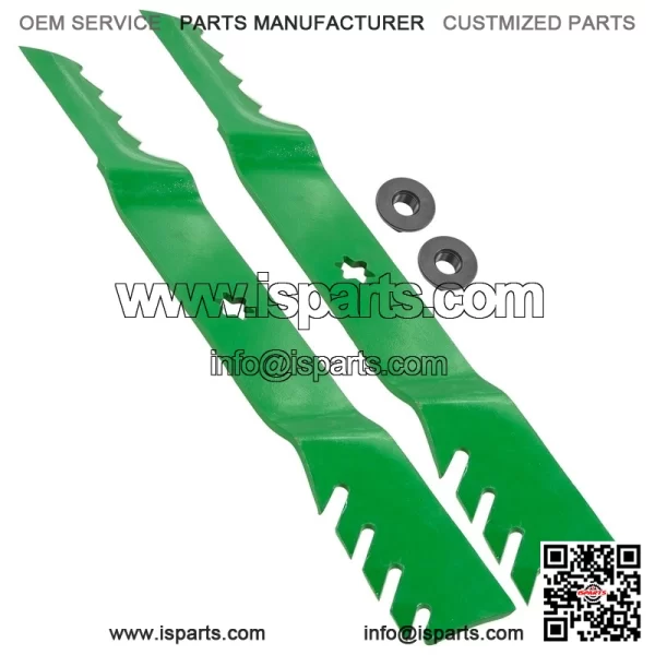 112-0315 1120315 42" Deck Blades w/ Nuts for Toro LX420 LX423 LX425 LX426 LX427 - Image 4