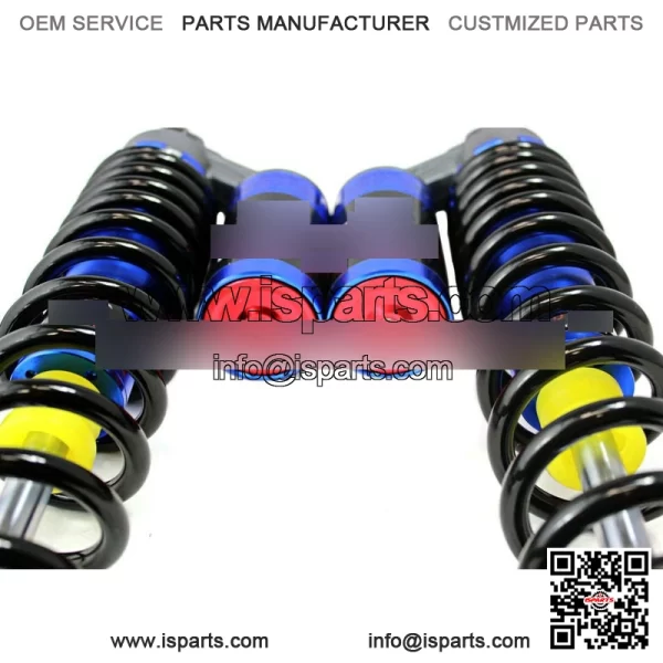 PERFORMANCE FRONT AIR SHOCKS ABSORBER PAIR SET FOR YAMAHA YFZ450 ATV BLUE NITRO - Image 2