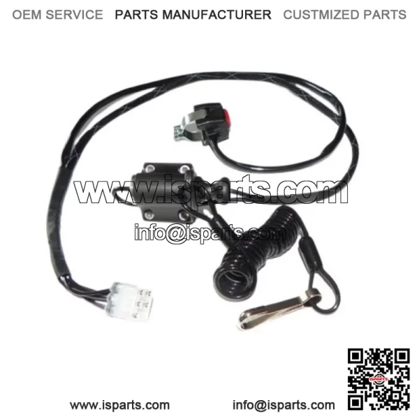PUSH BUTTON START KIT with TETHER KILL SWITCH Honda TRX450ER TRX 450R 06-14 - Image 2