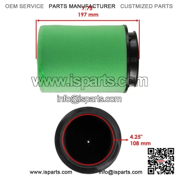 Air Filter Cleaner Element fits Honda TRX450ER Electric Start/ TRX450R 2006-2014 - Image 2
