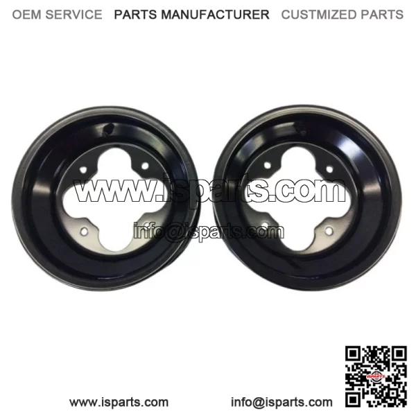 BLACK A5 10" 3+2 FRONT ALUMINUM ROLLED LIP WHEELS RIMS YFZ450 YFZ450R RAPTOR - Image 2