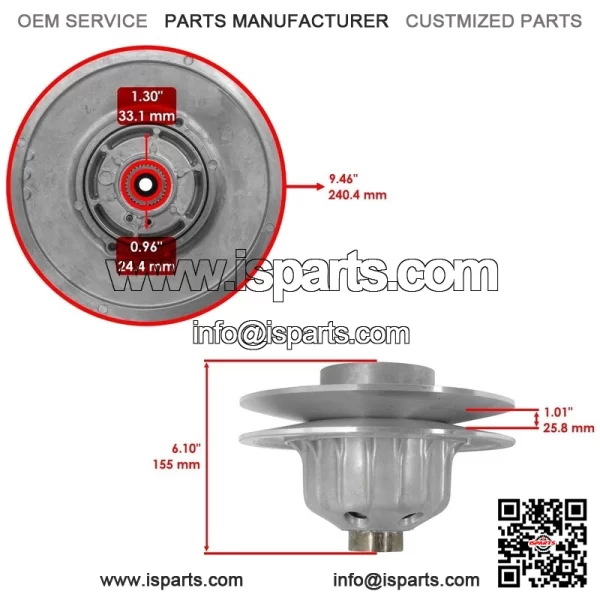 49094-0045 Clutch Converter Aramid Belt For Kawasaki Mule 3000 3010 KAF620 01-08 - Image 3