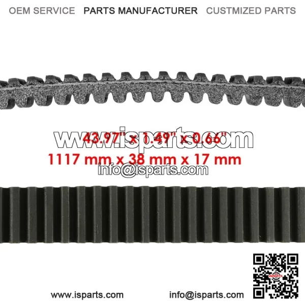Secondary Clutch & Belt For Polaris RZR TURBO 4 19 TURBO S 20 1323394 3211202 - Image 3