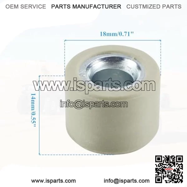 18x14mm/0.71"x0.55" GY6 Sliding Roller Weights 15g/0.033lb for 180-230cc Chinese Scooter Moped ATV Go Kart 4-Stroke Engine - Image 2