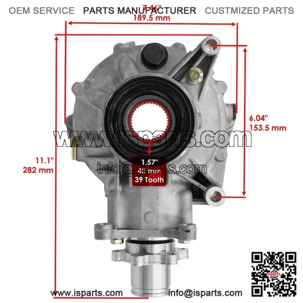 Complete Rear Differential for Yamaha Grizzly 660 YFM660F 4WD 2002-2005 07 08 - Image 2