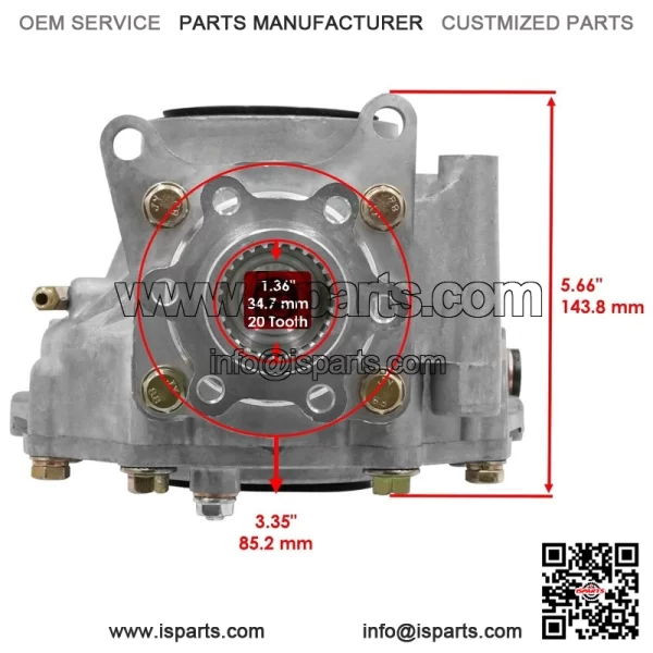 Complete Rear Differential for Yamaha Grizzly 660 YFM660F 4WD 2002-2005 07 08 - Image 3