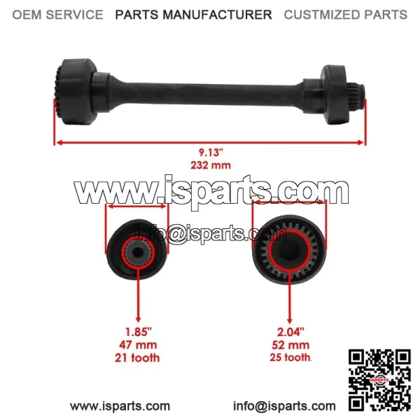 Rear Differential W/ Propeller Drive Shaft For Yamaha Grizzly 660 YFM660F 03-08 - Image 4