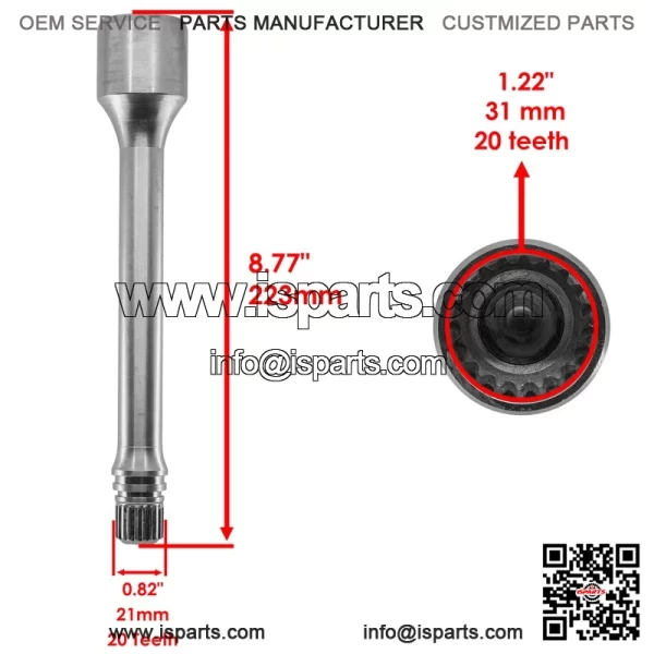 Rear Differential & Prop Shaft For Honda Rancher 420 TRX420FM 4x4 2007-2013 - Image 4
