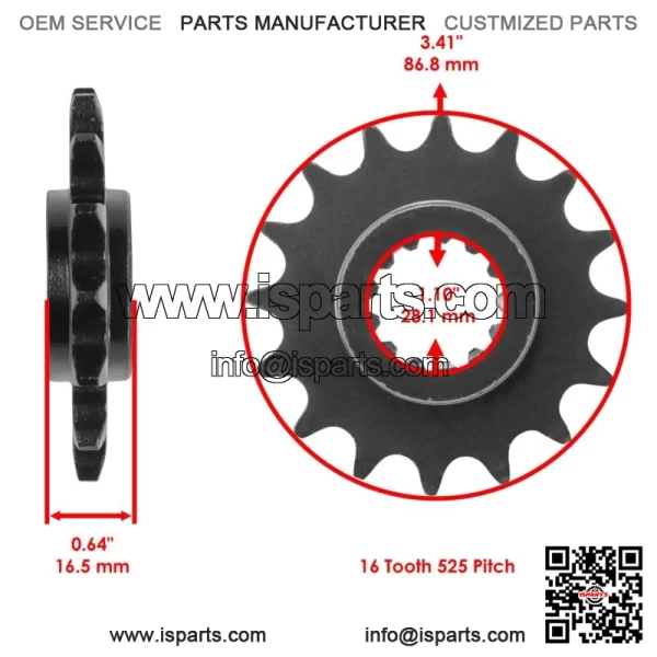Front Rear Drive Chain Sprocket for Husaberg FC501 1994 / FC600 1994 - Image 2