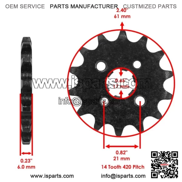 Front Rear Drive Chain Sprocket for Husaberg FS600E 1999 / FX600E 1999 - Image 2