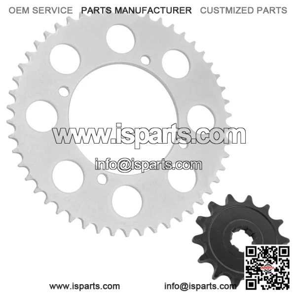 Front Rear Drive Chain Sprocket For Kawasaki KLX140 2008-2023 13144-0049 - Image 4