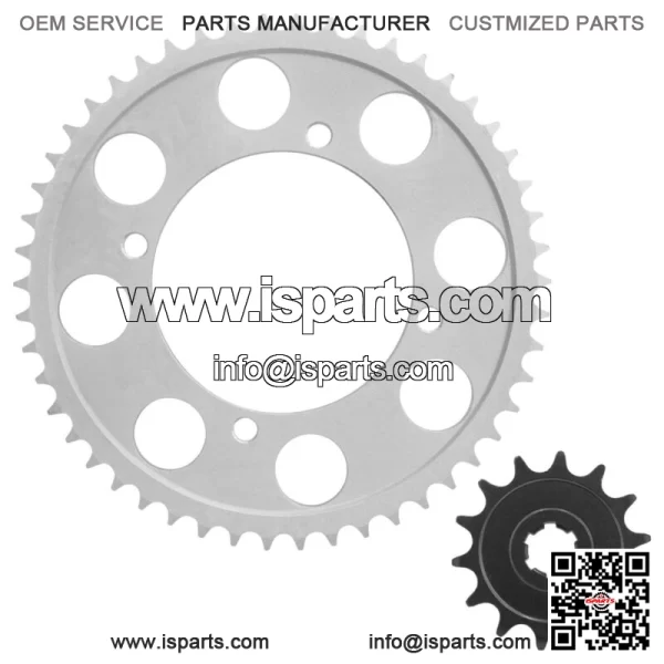 Front Rear Drive Chain Sprocket For Kawasaki KLX140 2008-2023 13144-0049 - Image 5