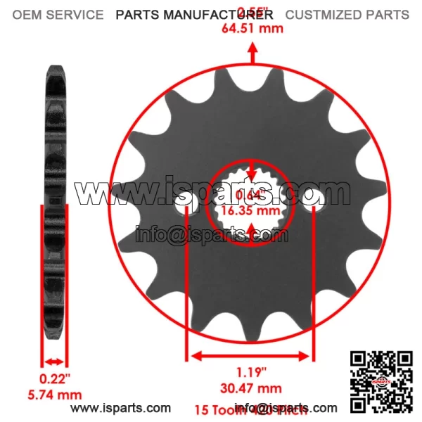 Drive Chain Sprockets For Honda CR85R 2003-2007 41201-GBF-K00 23800-GCF-A20 - Image 3