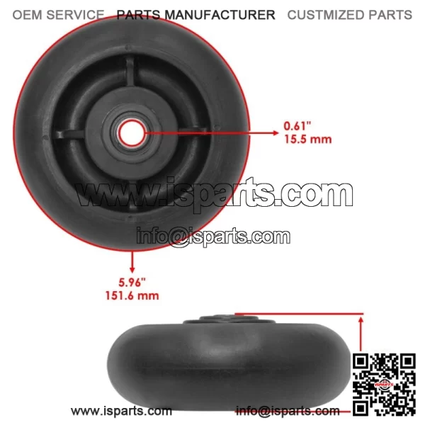 Deck Mower Wheel for John Deere 4100 4200 4300 4400 4500 4600 4700 60" AM107558 - Image 2