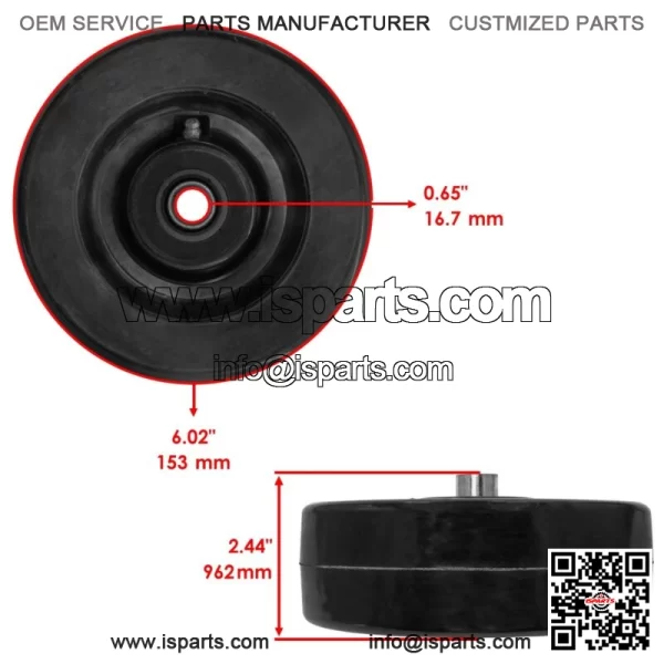 Deck Mower Wheel for John Deere 4100 4200 4300 4400 4500 4600 4700 60" AM107558 - Image 3