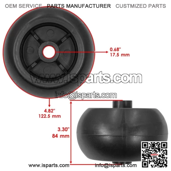 300365J Deck Wheel Roller for Dixie Chopper Eagle / Eagle HP 2018 Mower - Image 2