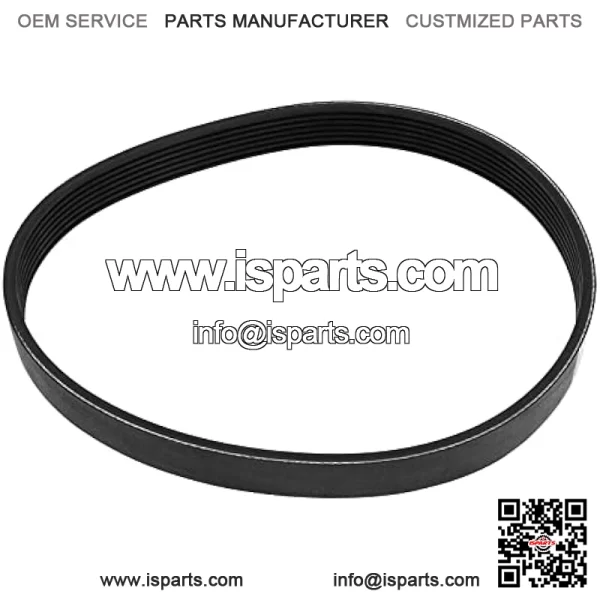 7PJ451 drive belt compatible with Bosch Rotak 320 lawn mower, 7 ribs closed loop, replacement rubber timing belt, width 16 mm, circumference 451 mm