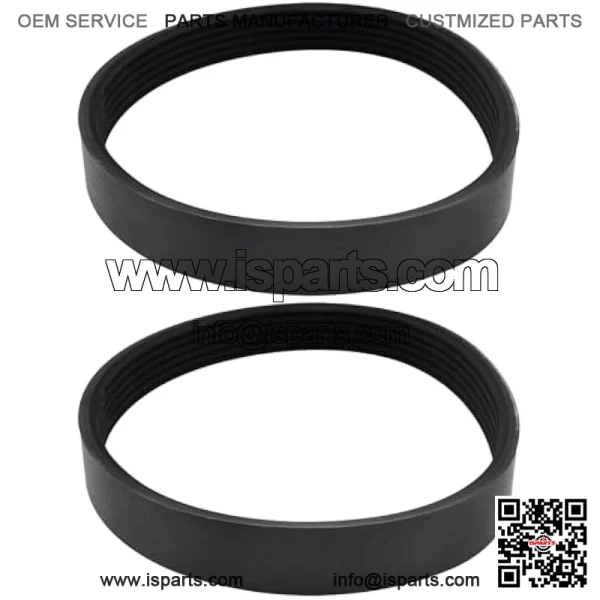 2 pcs. 6PJ348 rubber drive belt for electric mower, synchronous belt circumference 348 mm width 14 mm, suitable for most mowers