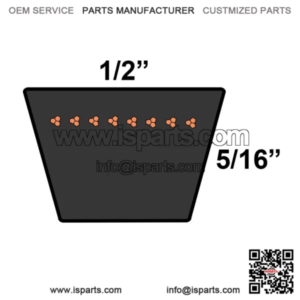 A76 or 4L780 1/2 x 78in V-Belt - Image 2