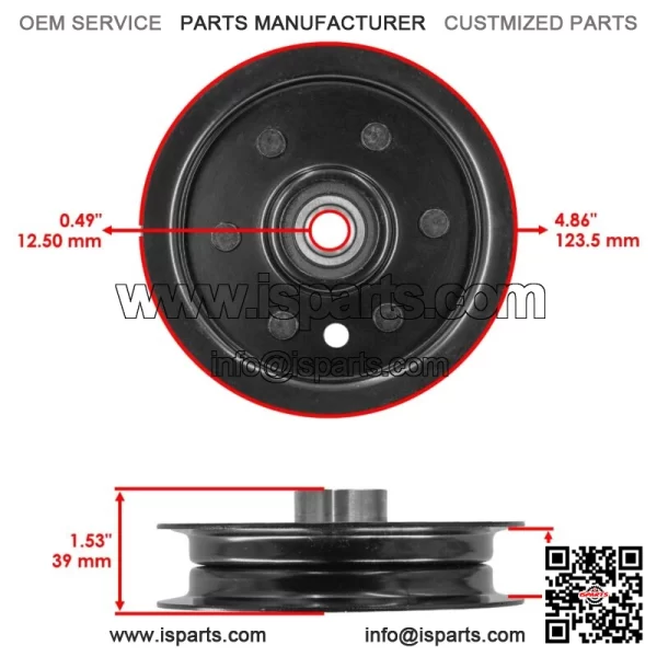 126123 126124 603988 52" Deck Idler Pulley For Hustler Raptor / Raptor Limited - Image 4