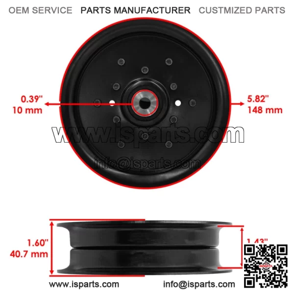 48" 46 Deck Pulley For Snapper ZT 2548 ZT 2246 1757823YP 7034422SM - Image 3