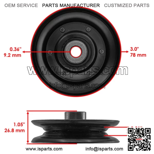 956-04002 956-04015 756-0981 756-04209 Drive Pulley & Belt For Cub Cadet LT1040 - Image 2