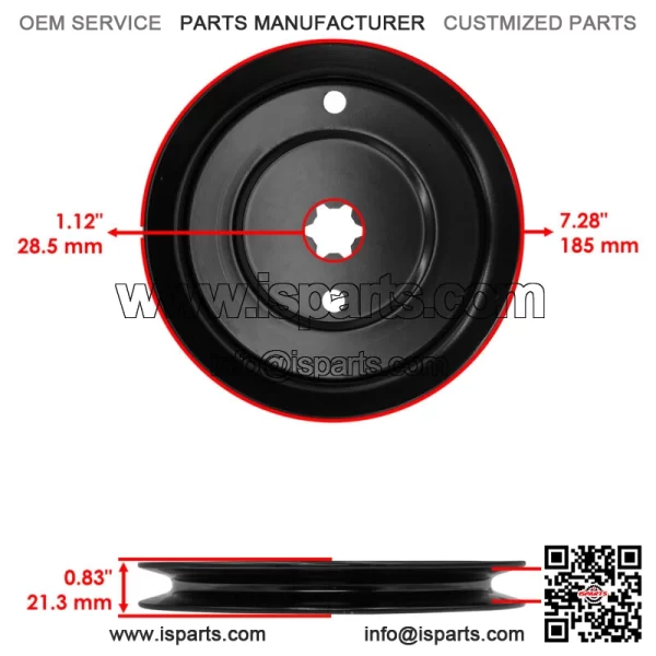 956-04002 956-04015 756-0981 756-04209 Drive Pulley & Belt For Cub Cadet LT1040 - Image 5