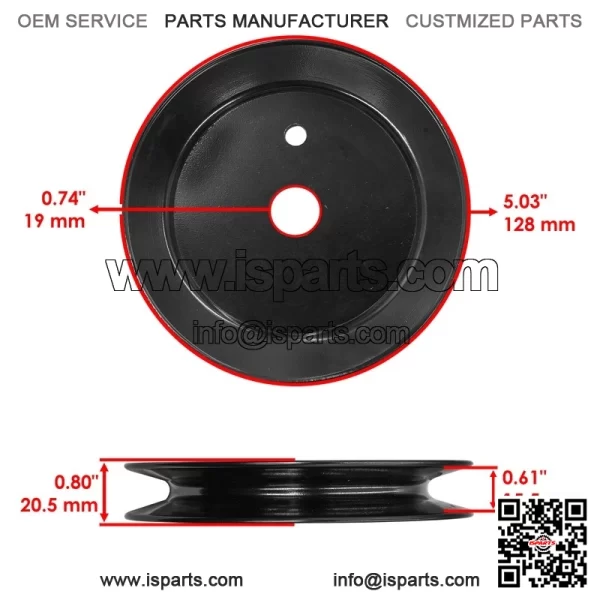 756-3096 Deck Spindle Pulley For MTD Cub Cadet 19A40013 19A40014 19B40013 - Image 2