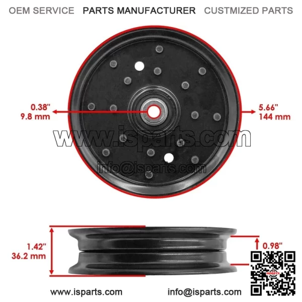 Deck Pulley for Gravely 991272 992514 992511 991130 991284 992516 992522 60" - Image 2