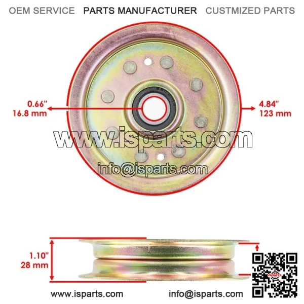 54" Deck Pulley For Toro X5450 XS5450 Titan ZX5420 ZX5400 / 116-3626 - Image 2