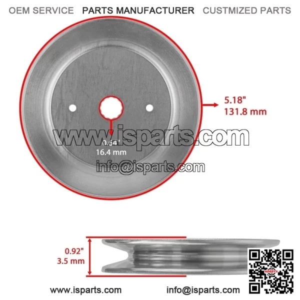 54" Deck Spindle with Pulley & Blade for Dixon D26BH54 960460013 532129861 - Image 3