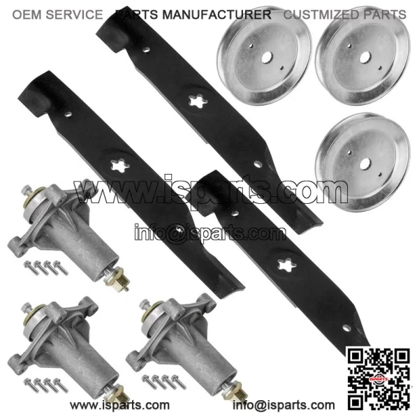 48" Deck Spindle & Pulley Blade for Husqvarna TS148X YT21548 YTH24K48 YTA24V48 - Image 5