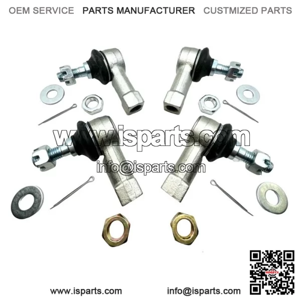 Heavy Duty Chromoly Tie Rod Ends End Left Right Kit TRX250R TRX400EX TRX450R - Image 2