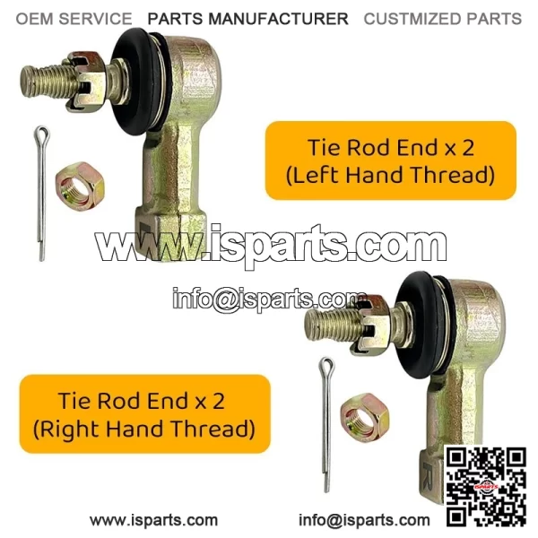 Heavy Duty Chromoly Tie Rod Ends Kit for Honda TRX250R TRX400EX TRX450R TRX300EX - Image 4