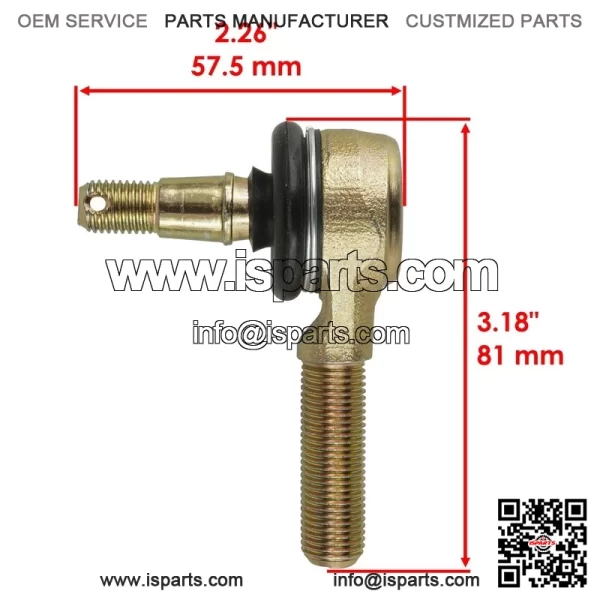 2 Tie Rod End Kit for Yamaha YFZ450 2007 2008 2009 2012 2013 - Image 2
